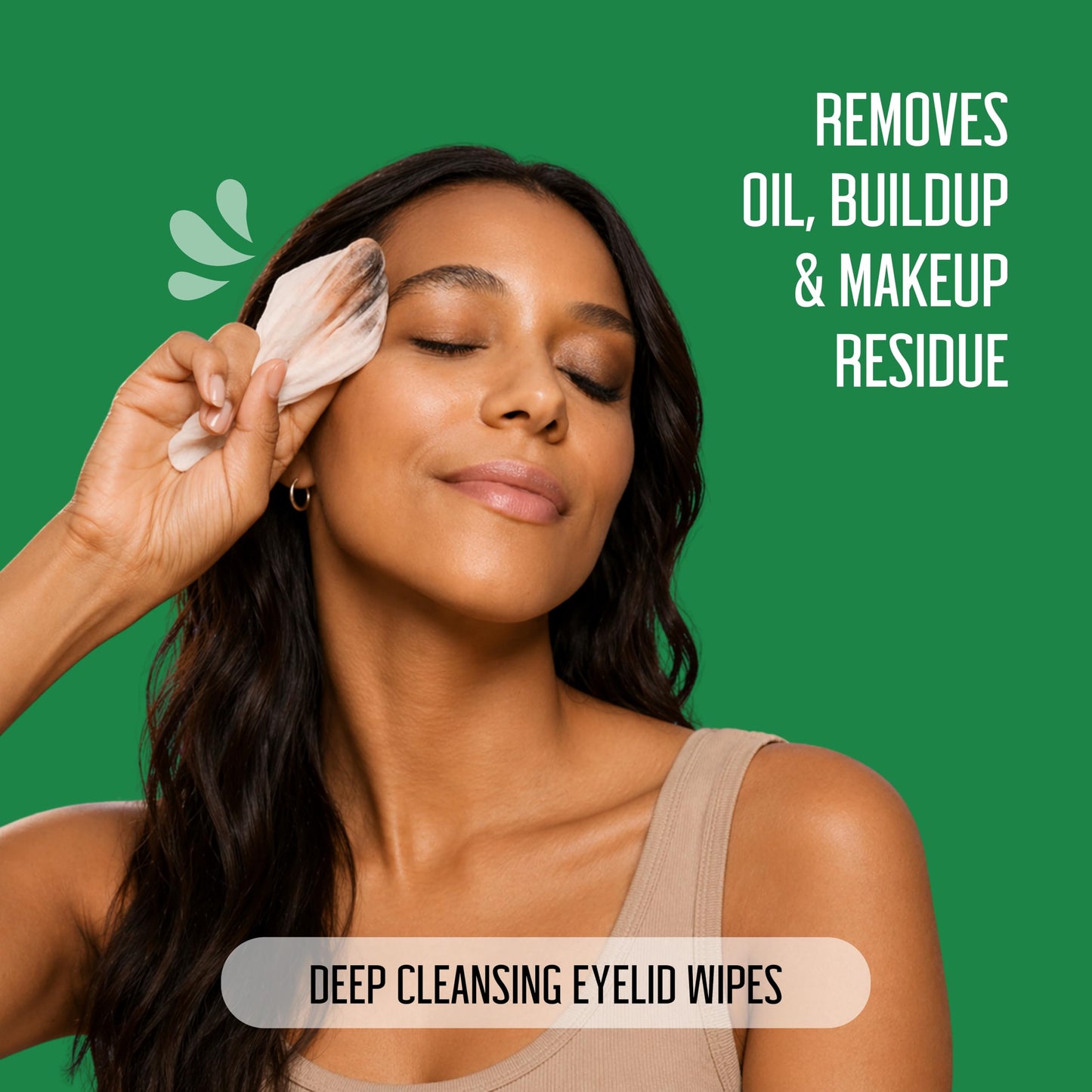 PURELID Tea Tree Eyelid Wipes – 100 Tea Tree Oil Eye Wipes for People with Dry Eyes & Allergies – Gentle Eyelid Cleanser with Hyaluronic Acid – Individually Wrapped & Biodegradable