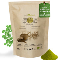 MySuperfoods Organic Moringa Powder 200g, Rich Source of Vitamin A & Riboflavin
