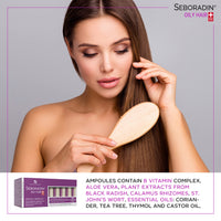 SEBORADIN OILY HAIR Serum Ampoules 14 x 5,5 ml Anti Hair Loss Serum Chronic Hair Loss and Thinning Treatment Natural Extracts and Vitamins Hair & Scalp Treatment Hair Care & Products