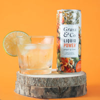 Grass & Co. Grass & Co | POWER Shiitake Mushroom | Enhances Energy Levels & Well-being | Shiitake Extract, Holy Basil, Iron, Vitamins B9 & B12 (12 x 250ml, POWER)