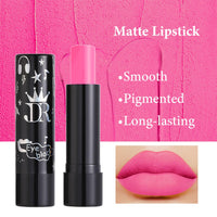 LYNTYAOU Hot Pink Lipstick, Vivid Pink Lip Stick for Women Long Lasting, Matte Highly Pigmented Full-Coverage Waterproof Smudge-proof Non-Sticky Tinted Lip Balm, Gift for Girls & Women