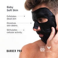 BARBER PRO FOOT PEEL Mask | UK SIZE 10 | Dead Skin Remover for Feet | Vegan Foot Peel Mask for Baby Soft Feet | Cracked Heel Repair | Exfoliating Socks | Foot Mask Peel |