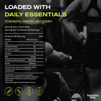 Fraction One Creatine Monohydrate 90 Gummies – Lab Verified, UK 3rd Party Tested, 30 Days Supply - 5000mg with BCAA’s per Serving, Pre-Workout Support, Muscle Recovery, Gym Supplement for Men/Women