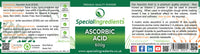 SPECIAL INGREDIENTS Ascorbic Acid 500g Premium Quality - Vegans, Non-GMO, Gluten Free