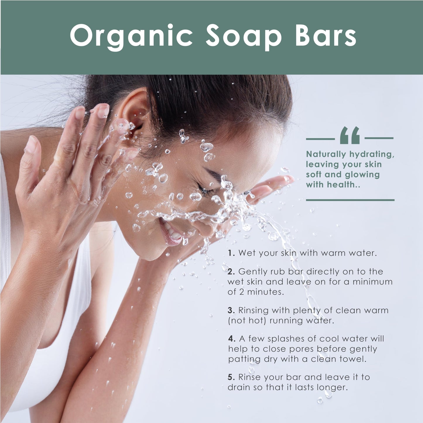 New Dawn Handmade Natural Tea Tree Soap Loaf - Range No.5 - Acne/Blackhead/keratosis Pilaris/Athlete's Foot/Hidradenitis Suppurativa Relief - 400g Money Saver Loaf