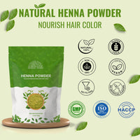 Hebhac Herbs Henna powder for Hair – 100g (3.5 oz) | Natural Hair Color | Mehndi | Chemical-Free | No Added Colours or Preservatives