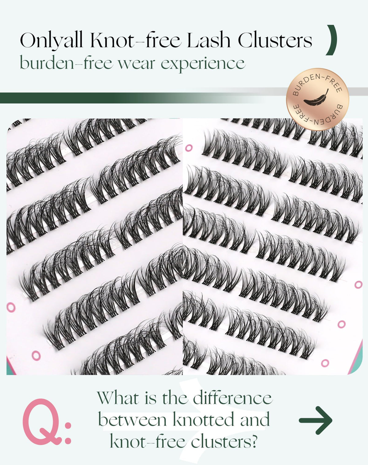 Onlyall Individual Eyelashes 3D Mink False Lashes Wispy EyeLash Fluffy 112 Pcs (11.5-16MM Pre-styled-Doll-7Pair) N06