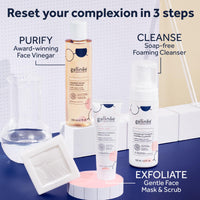 Gallinée - Face Mask & Scrub - 2-in-1 Gentle Exfoliating Scrub & Brightening Clay Mask - With Prebiotics, Lactic Acid & Vitamin E - Dermatologically Tested - For Normal Skin Type - 50 ml