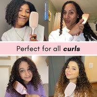Lily England Detangle Hair Brush for Women, 2C to 4C Curly Hair Brush