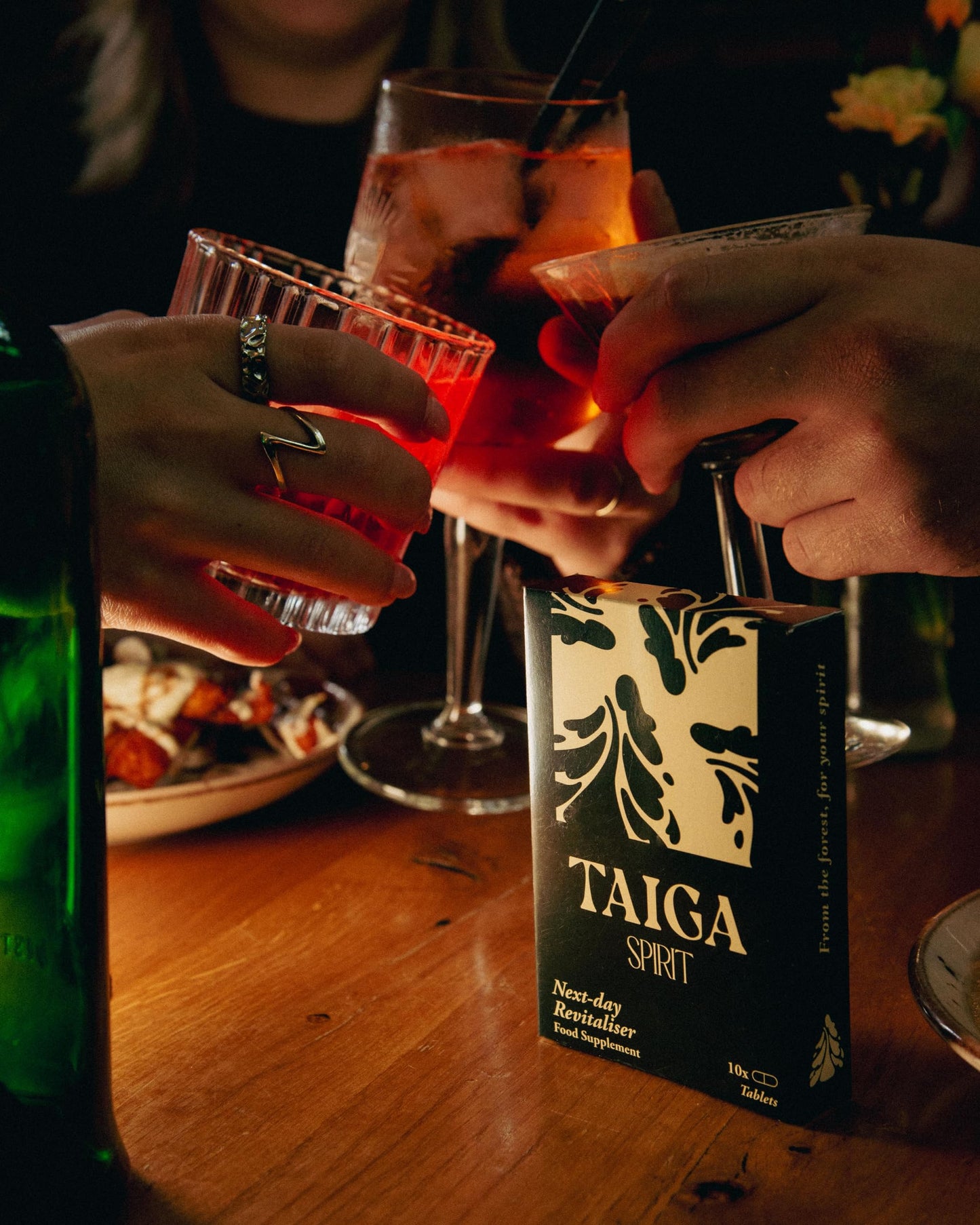 Taiga Spirit | Lignin, Glycine and Vitamin B1 (Support Body’s Natural Recovery Process After Drinking) | Food Supplement | Vegan | 10 Tablets (5 doses)