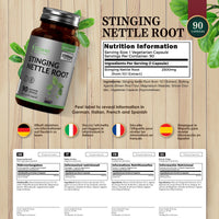 Gower Health & Fitness GH Stinging Nettle Supplement | 90 Nettle Root Capsules - 2500mg per Serving (10:1 Extract) | High Strength Nettle-Leaf Extract | Non-GMO, Gluten & Dairy Free | Manufactured in The UK