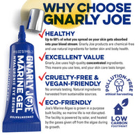 TRADEMARK GNARLY JOE EST.MMXVII Gnarly Joe Eye Serum for Men - 10ml Anti-Fatigue Eye Serum with Hyaluronic Acid, Marine Algae & Aloe - Mens Eye Cream for Dark Circles, Puffiness & Fine Lines - Hydrating Eye Gel - Made in UK