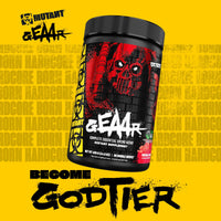 Mutant MUTANT GEAAR - Complete Essential Amino Acids | 10g EAAs + Arginine | Vegan | Electrolytes | No Synthetic Colors or Flavours | Muscle Recovery & Hydration | 420g | 30 Serves | Peach Mango