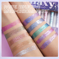 LANGMANNI 10 Pcs Liquid Glitter Eyeshadow Metallic Shimmer Glitter Eyeshadow Sweatproof Makeup Set, Matte Glitter Highly Pigmented Blending,Perfect For Woman & Girl (#B)