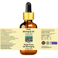 DEVPRAYAG Devprayag Pure Bhringraj Oil (Eclipta alba) with Glass Dropper Natural Therapeutic Grade 5ml (0.16 oz)