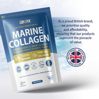 Onyx Marine Collagen Powder 10000mg (Type I & III) | Wild-Caught Arctic Cod | Collagen Supplements for Women & Men | Skin, Hair, Muscles, Joints, Bones (300 Grams [30 Servings])