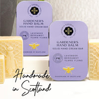 The Edinburgh Natural Skincare Company Ltd. Moisturising Solid Hand Cream Bars | For Dry & Sensitive Hands | Gardeners Scent | Natural Hand Cream | No Sticky Residue | Luxury Gift | Cruelty Free | Edinburgh Skincare Company