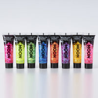 Moon Glow Neon UV Face & Body Chunky Glitter Gel - 12ml - Orange