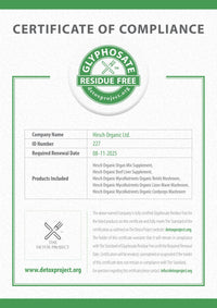 Hirsch Organic Reishi High Strength Extract Powder - Organically Grown in The EU - Non-GMO - No Added Fillers