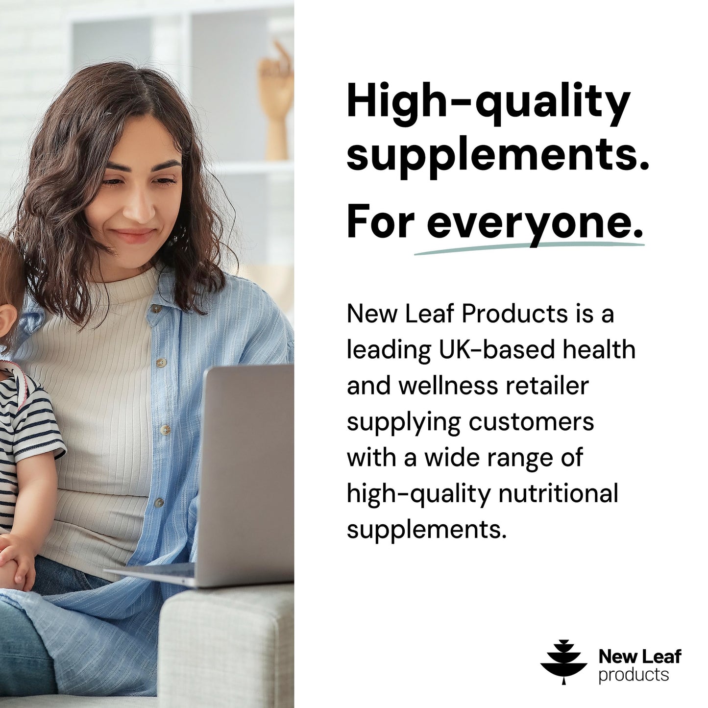 NEW LEAF PRODUCTS Vitamin B Complex - 365 Small Tablets - All 8 B Vitamins B1-B2-B3-B5-B6-B12, (1 Year Supply) High Strength Biotin, Folic Acid and Vitamin C - Reduction of Tiredness, Energy & Immune Support - UK Made