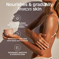 BALI BODY Bali Body Gradual Tanning Butter | Self Tanner Body Butter for a Natural, Streak-Free Self Tan | Buildable Glow | Sunless Tanner, Cruelty-Free, Non-Toxic (200 ml/6.76 fl oz)