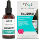 Beauty Dropz Niacinamide Oral Skin Care Drops – Vitamin B3 / Edible Serum for Blemish-Prone Skin – Dark Spot Corrector – Vegan Skincare – Pore Minimising – Pineapple Flavour – 60ml