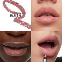 Wonderskin 360 Contour Lip Liner Pencil - Nourishing Lip Liners, Long Lasting, Waterproof and Transfer-Proof Lipliners Pencil (Blush)