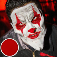 LYNTYAOU Red Body Face Paint, Professional Matte Oil Based Painting, Washable Safe Colors Non-toxic, Highly Pigmented Make up Palettes, Gift for Adults Halloween Christmas Carnival
