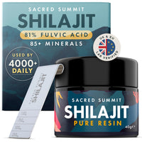 Sacred Summit® Authentic Shilajit Resin – 3 Months Supply, Pure, Vegan, Ethically Sourced, Rich in Fulvic & Humic Acid, Boosts Energy & Stamina