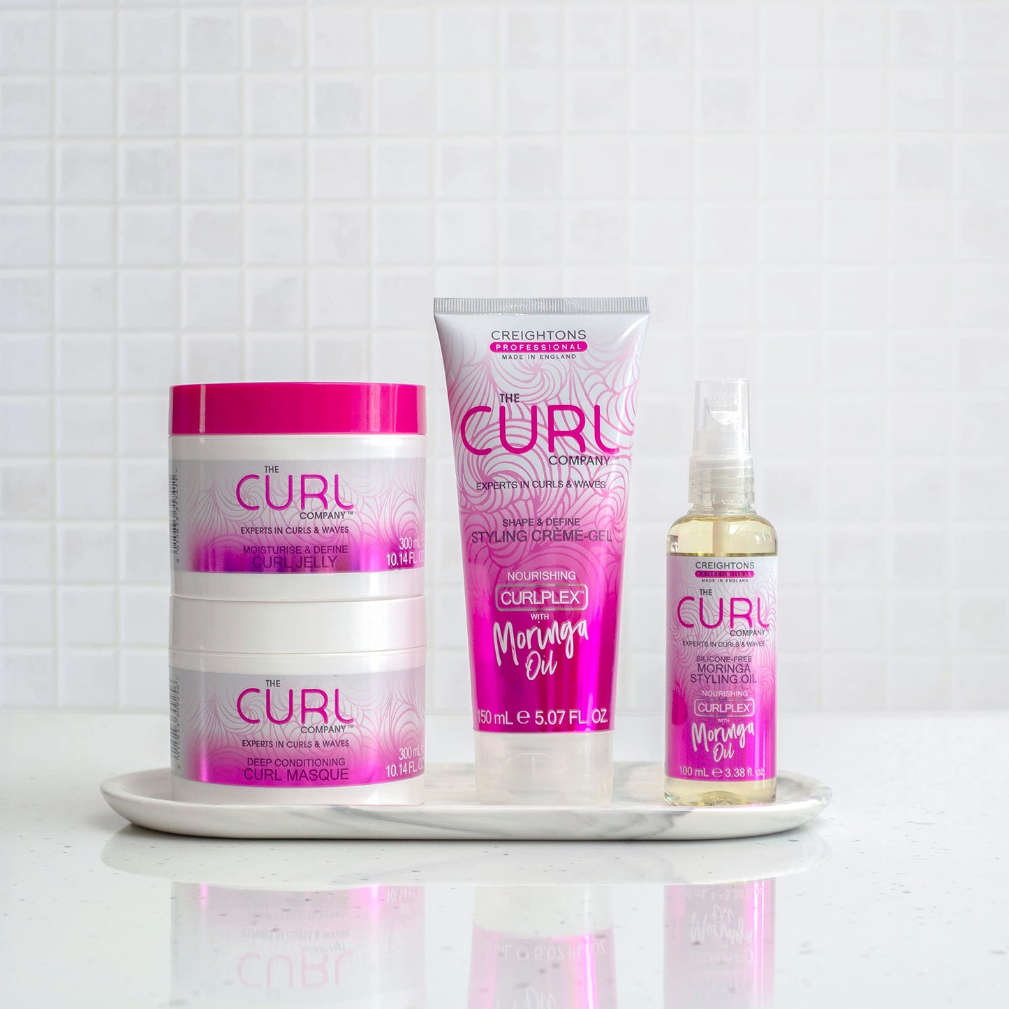 The Curl Company Deep Conditioning Curl Masque (300 ml) - Deeply Nourishes Dry damaged Curls, Ideal for Waves, Curls and Coils, Professionally Formulated with Curplex and Nourishing Moringa Oil
