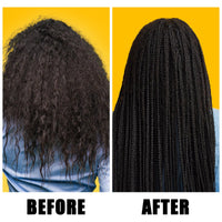 WOZUTUNT Strong Hold Braiding Gel for Twists, Locs, Edges, Cornrows - with Hair Combs for Effortless Styling - No Flake, High Shine, Smoothing, Tames Frizz Braid Gel & Edge Control 8.8 OZ