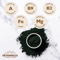 Sevenhills Wholefoods Organic Spirulina Powder 500g | Certified Organic | Nutrient-Dense | 100% Pure & Natural