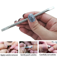 Rui Smiths Professional Double Ended Hypoallergenic Stainless Steel Metal Pusher (Cuticle Pusher) - Style No. 105