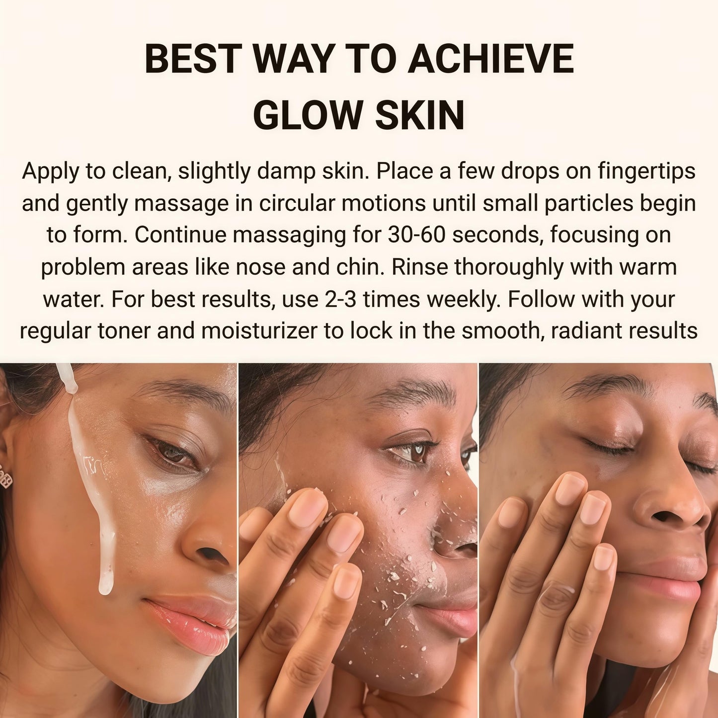 TMYIOYC Peel Shot Glow Rice Ampoule Duo, Face Exfoliator Rice Toner, Gentle Exfoliating Face Scrub for Blackhead Remover Dead Skin, Refines Pores, Radiant Complexion, AHA + BHA, Korean Skincare 80ml*2