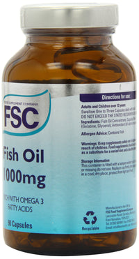 FSC 1000mg Fish Oil 90 Capsules