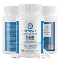 Keka Naturals Liposomal Glutathione 2400mg, with Hyaluronic Acid, Resveratrol, Active Form L-Glutathione Reduced (GSH) Max Absorption, 60 Capsules