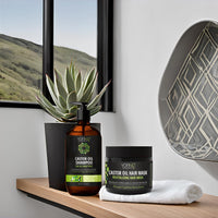 Castor Oil Shampoo with Biotin, Ricin Oil and Argan Oil For Growth & Restores Volume Hair, For Thinning and Damaged Hair Paraben Free Sulfate Free