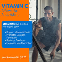 Effervescent Vitamin C Tablets, 20 Orange Flavoured Tablets, High Strength, Immune Support, Essential for Normal Collagen Formation, Vegan, Made by Northumbria Health