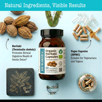 DR WAKDE's DR WAKDE’S Haritaki Capsules (Terminalia chebula/Hirda) | 60 Veg Caps | Ayurvedic Supplement | Vegan | 100% Herbal | Quantity Discounts
