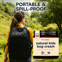 NaturallyMum NATURALLY MUM – Bug Cream for Kids & Babies [NATURAL & SAFE] – Skin Soothing Cream with Zinc - For Outdoors – Made in UK