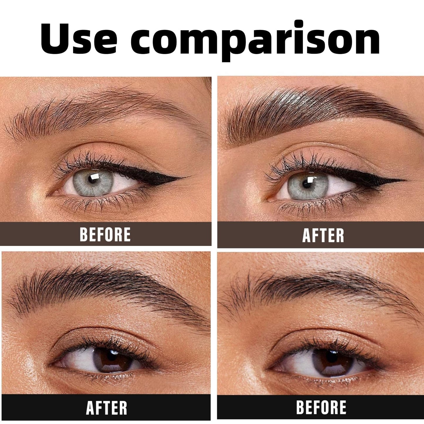 Gerhua Tatto Eyebrow Tint,Eyebrow Tatto Peel off,Tatto Eye Brow Peel Off,Semi-Permanent Colour Eyebr/ow Dye,Peel Off Eyebro/w Tin/t,Eyebro/w Tin/t,Waterproof Eyebro/w Pencil Lasts Up to 3 Days(Warm Brown)