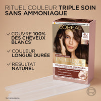 Mixa L'Oréal Paris - Permanent Hair Colour Kit - Ammonia Free - Covers 100% White Hair - Excellence Cream Universal Nudes - Shade : Universal Blonde (7)
