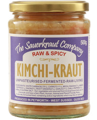 The Sauerkraut Co. Kimchi Kraut (6x500g) Spicy & Delicious, Packed Full of Pro-Gut Living Bacteria (Unpasteurised), Vital Vitamins & Minerals