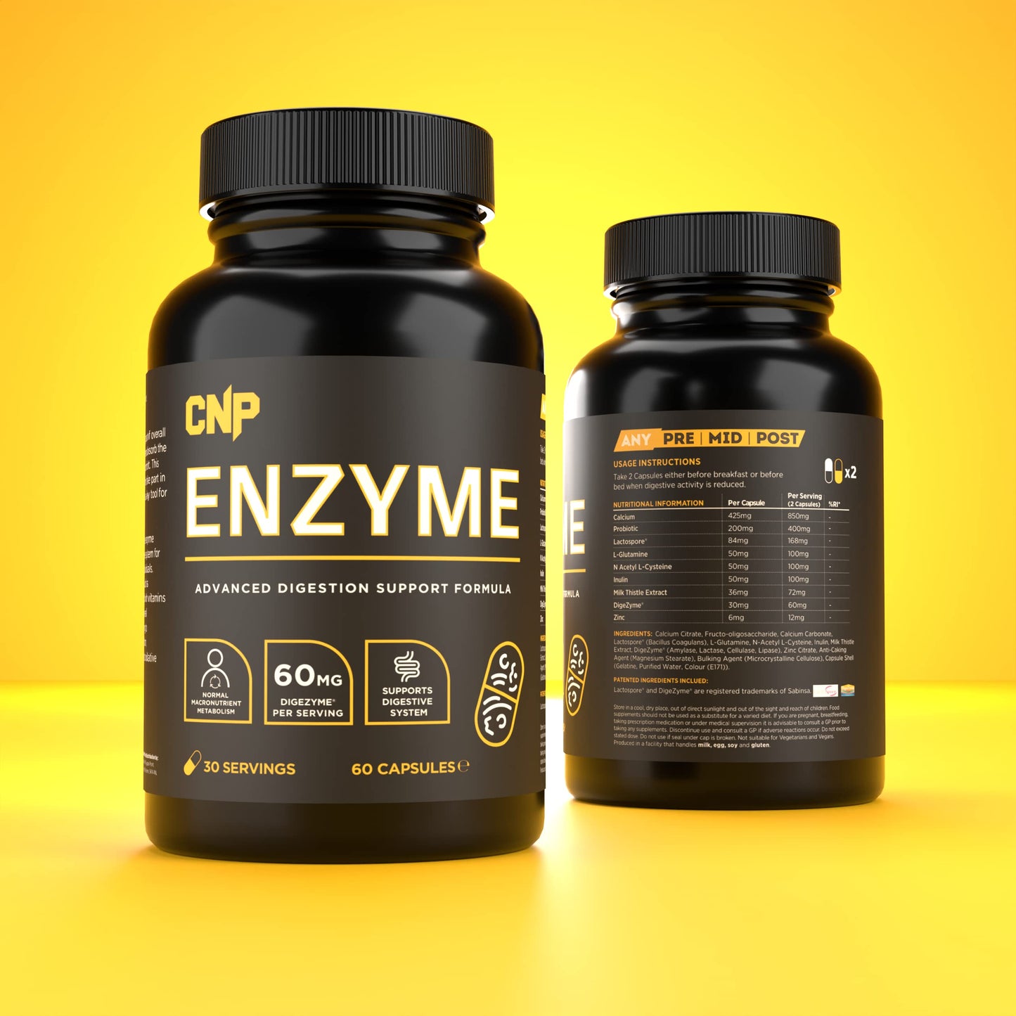 CNP Professional Vitamin Range, Vitamin C & D. Complete Athlete & Daily Support (Probiotic Enzymes)