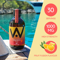 WELL ACTUALLY Liposomal Vitamin C 1000mg - High Bioavailability Powerful Liquid Vitamin C Supplement - Supports Immunity, Skin, Brain, Joints, Energy - Vegan (150ml - 30 Servings)