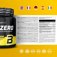 BioTechUSA EAA Zero - Essential Amino Acid Power | 7160mg EAA/serv. | WHO Recommended Ratio | Sugar-Free, Gluten-Free, 350 g, Pineapple-Mango