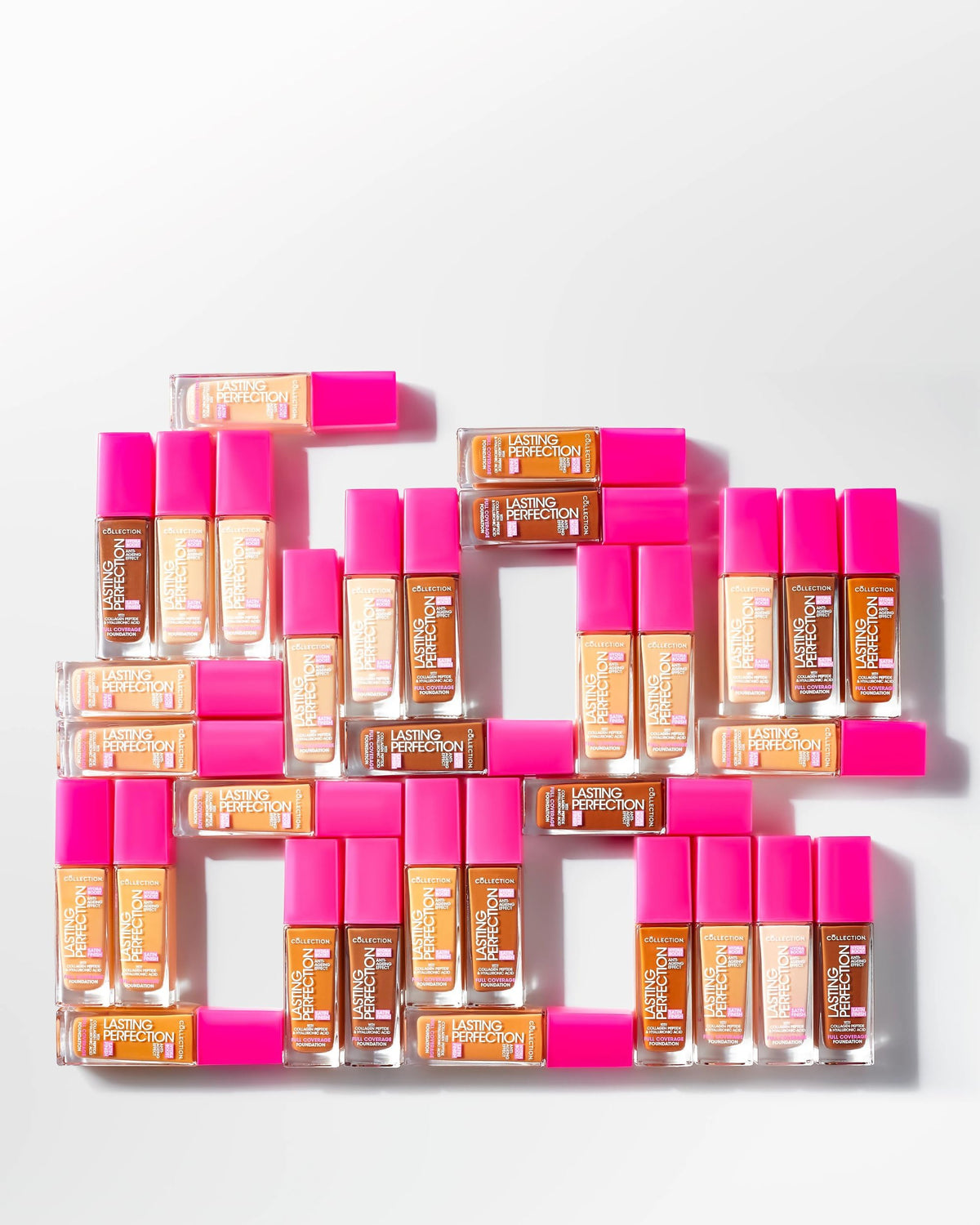 Collection Cosmetics Lasting Perfection Satin Foundation, Full Coverage, Hydra Boost, 6N Cashew Neutral 27ml
