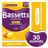 Bassetts Vitamins 12-18 Years Multivitamins Omega 3 Citrus 30's, 99.2 g