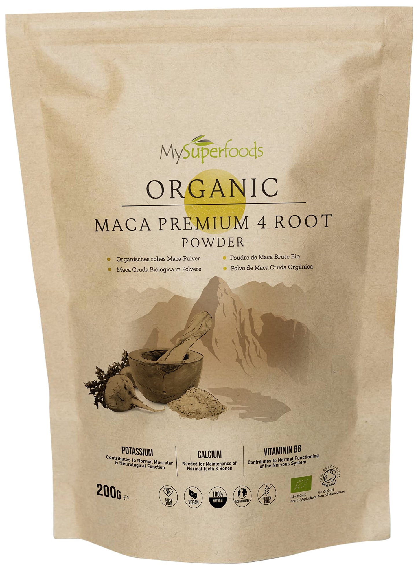 MySuperfoods Organic Maca Premium 4 Root Powder 200g