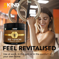 5KIND CLINICAL SKINCARE 5kind Bee Venom Cream UK Maximum Strength 100ml - Bee Venom Comprehensive Cream - Naturally Massage Joints & Muscles, Lower Back, Knee, Neck, Shoulder, Hip & Feet - Responsibly Sourced
